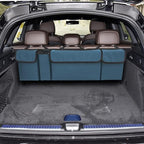 Car Trunk Organizer, Backseat Hanging Large Storage with Adjustable Straps,Waterproof PVC Collapsible Cargo Bag, Car Interior