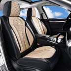 Coverado Car Seat Covers, Leather Seat Covers Full Set, Beige Seat Covers, Car Seat Cushion, Driver Car Seat Covers, Waterpro