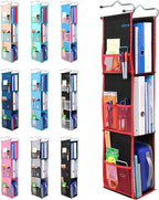 ABRA® 3 Shelf Hanging Locker Organizer for School, Gym, Work, Storage | Deep Shelves 6.5”x 9”| Eco-Friendly Fabric Healthy fo