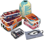 Compression Packing Cubes for Travel, 8 Set National Park Luggage Organizers, Waterproof Expandable/Compression Bags Travel P