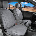 LINGVIDO Car Seat Covers for Front Seats (2 Seats) - Premium Perforated Nappa Leather,Waterproof Shield, Omni-Adapt Fit for S