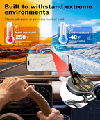 Extreme Env. Double Sided Sticky Pads for Dash Cam Mount - Outdoor Heavy Duty Strong Mounting Tape Waterproof Heat Resistant, 36Pcs 1’’ & 2’’ Adhesive Tape for Car Phone Holders