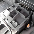 Vehicle OCD - Upper Center Console Organizer for Dodge RAM 1500 (2009-18) and RAM 2500/3500 (2010-18) (Leather Wrapped Console armrest - Full Console w/Bucket Seats ONLY) - Made in USA - SLX135