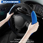Skechers Steering Wheel Cover, Memory Foam Car Steering Wheel Cover,14.5-15inch Anti-Slip Safety Comfortable Desgin, Universa