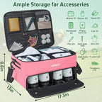 ANILD Golf Trunk Organizer, 2 Layer Golf Storage Case with Separate Ventilated Compartment for 2 Pair Shoes, for Balls, Tees,