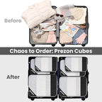 Compression Packing Cubes for Travel, Lightweight Vacation Travel Essentials, Travel Accessories for Suitcase Organizer Bags 