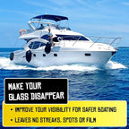 Boat Juice 2in1 Glass Cleaner & Anti-Fog Spray | Streak-Free for Boat Windshields, Car & RV Windows, Navigation Screens | No 