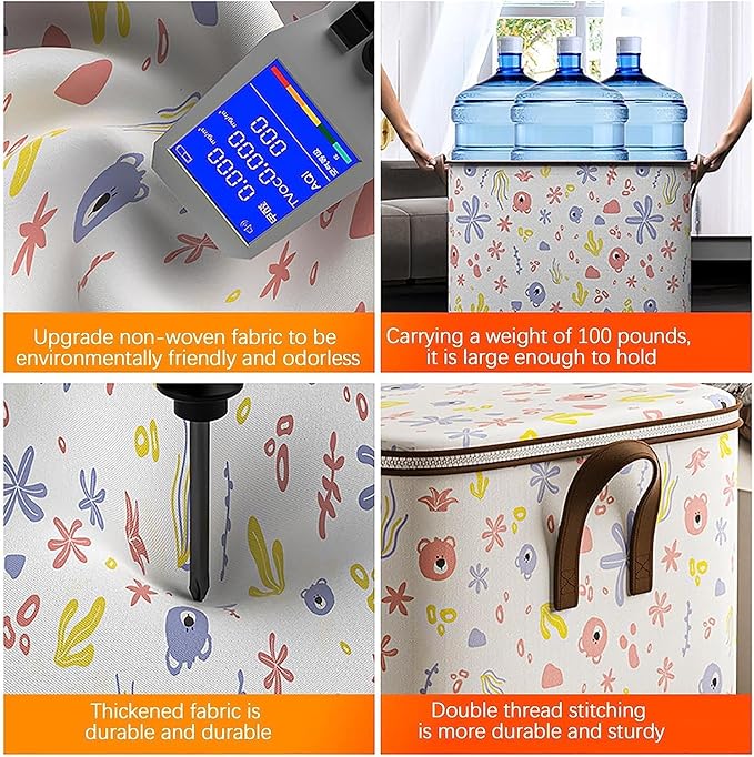 Clothes Storage Bag, Non-Woven Clothes Quilt Foldable Storage Bag, Multipurpose Large Capacity Lightweight Portable Wardrobe 