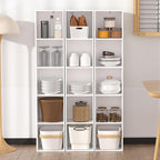 Cube Bookshelf, 5 Cube Storage Organizer, Freestanding 5 Tier Open Display Shelf with Eco-Friendly Melamine Surface for Home 