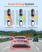70mai 2.7K Dash Cam Front and Rear A500S, Dual Dash Camera for Cars, Dashcam with APP, Sony IMX335, ADAS, Built-in WiFi GPS, 