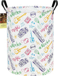 HUNRUNG Laundry Hamper,Large Canvas Fabric Lightweight Storage Basket Toy Organizer Dirty Clothes Collapsible Waterproof for 