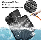 Powerty Floor Mats for 2023 2024 2025 2026 Lexus RX RX350 RX350h RX500h (NOT for RX450h+ PHEV) Accessories All Weather Floor Liner 3D TPE 1st & 2nd Row Floor Mat Heavy-Duty Floor Liners