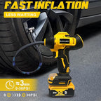 Tire Inflator Cordless for Dewalt MAX 20V Battery [Tool Only], 160PSI Portable Air Compressor with Pressure Gauge, Auto-Shutoff & Fast Inflation, Portable Air Pump for Car, Motorcycle, Bike, Ball