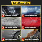 Carfidant Scratch and Swirl Remover - Car Scratch Remover for Vehicles Paint - Polishing Compound for Cars - Paint Restorer Kit with Pad, Microfiber and Sanding Block
