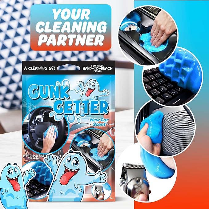 Cleaning Gel for Those Hard to Reach Places, Automotive Cup Holder Electronic Keyboard Office, Slime Gel Cleaner Dust Crumb R
