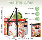 Reusable Grocery Bag, Foldable Large Shopping Tote Bag for Groceries Kitchen Picnic Car Trunk