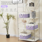 Large Storage Baskets- 15.7x11.8x8.26 inch Storage Bins for Shelves and Closet Organizing, Foldable Fabric Bin for Home Organ