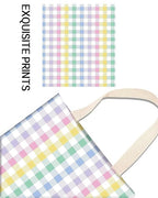 Car Trash Can, Durable Hanging Car Trash Garbage Bag, Cute Automotive Garbage Cans Organizer, Cute Rainbow Checkerboard