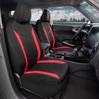 Motor Trend SpillGuard 2 Red Seat Covers for Cars & Seat Covers for Trucks - Neoprene Lining Waterproof Car Seat Covers Front
