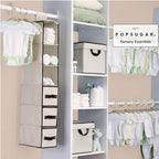 Delta Children Nursery Storage 48 Piece Set - Easy Storage/Organization Solution - Keeps Bedroom, Nursery & Closet Clean, Bei