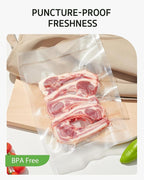 Syntus 11" x 100' and 8" x 100' Vacuum Sealer Bags for Food with Cutter, Vacuum Sealer Bags Roll Keeper BPA-free Heavy-duty C