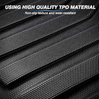 KUST Floor Mats for Porsche Macan 2014-2025 2026 All Weather Floor Liners 1st & 2nd Row Accessories Rubber High Side Black Non-Slip