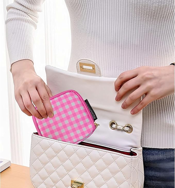 Travel Jewelry Case Small Jewelry Organizer Purse Jewelry Bag Women Jewelry Purse Double Layers for Bracelet Rings Earring Ne