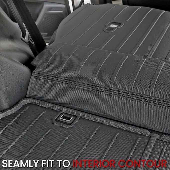 Cargo Liner Backrest Mats for Honda CRV 2026 2025 2024 2023 Car Mat Accessories, All Weather TPE Trunk Cargo Liner SeatBack Mat for CR-V Gas Hybrid(Backrest Mats+Trunk Mat)