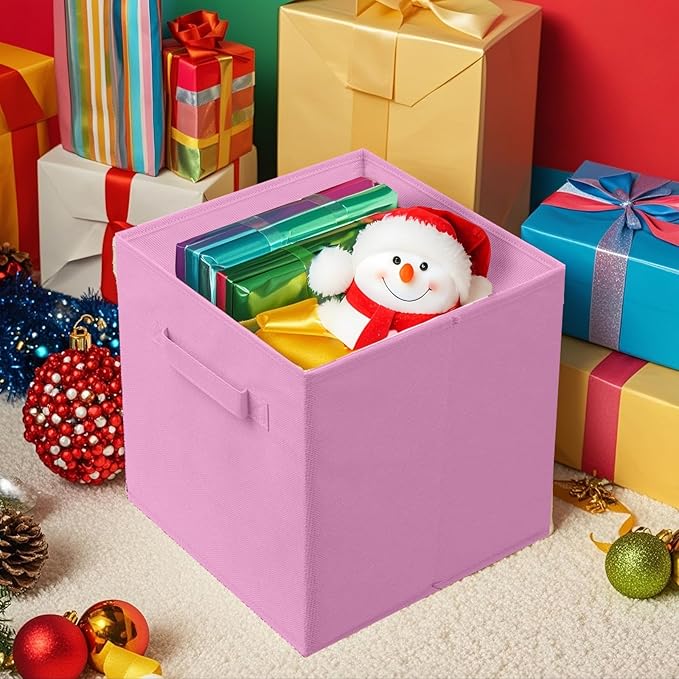 ShellKingdom Storage Bins, Foldable Fabric Storage Cubes And Cloth Storage Organizer Drawer For Closet And Toys Storage, 6 Pa