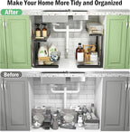 ARSTPEOE Under Sink Organizer - 2 Packs Multi-Purpose Pull-Out Storage Organizers, Slide out Pull out Cabinet Organizer Shelf