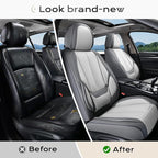 Coverado Seat Covers, Car Seat Covers Front Seats, Car Seat Cover, Car Seat Protector Waterproof, Car Seat Cushion Nappa Leat
