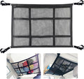SUV Ceiling Cargo Net, Trunk Organizer, Car Roof Storage, Truck Netting, Van Interior Accessories, Double-Layer Mesh Camping