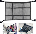 SUV Ceiling Cargo Net, Trunk Organizer, Car Roof Storage, Truck Netting, Van Interior Accessories, Double-Layer Mesh Camping