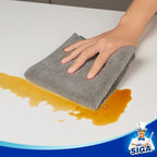 MR.SIGA Microfiber Cleaning Cloth, All-Purpose Microfiber Towels, Streak Free Cleaning Rags, Pack of 12, Grey, Size 32 x 32 c