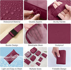 Packing Cubes for Travel - 8 Set Luggage Organizer Bags for Family, Mesh Breathable Travel Packing Cubes for Suitcases Durabl