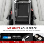 Autorder Center Console Organizer for Kia Sorento 2021-2026 Accessories Armrest Storage Box Secondary Insert Tray with 2 Color Mats