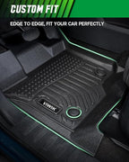 VIWIK Ford Escape Floor Mats - Custom Fit for 2013-2019 Models, All Weather Protection, Easy to Clean, Non-Slip TPE, 3D Scanning Design, Waterproof, Odorless, Durable, High Edge, Full Coverage