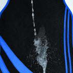 CAR PASS Faux Leather Car Mats Blue Edge Waterproof Car Floor Mats Car Carpet Mats 4 Pieces with Double Stitch Line Anti-Slip