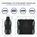 Skechers Memory Foam Car Seat Covers, Air Cool Mesh Thick Seat Covers, Car Seat Full Sets, Airbag Compatible, Automotive Comf