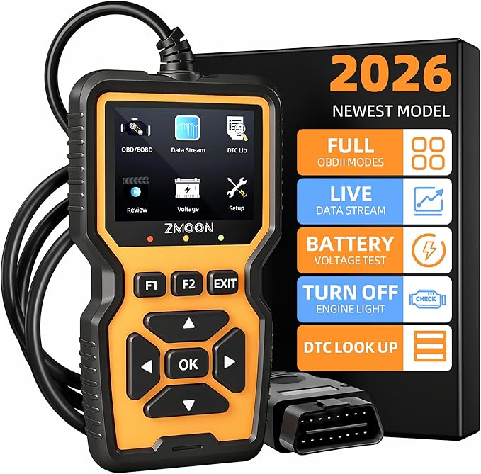 ZMOON ZM201 Professional OBD2 Scanner Diagnostic Tool, Enhanced Check Engine Code Reader with Reset OBDII/EOBD Car Diagnostic