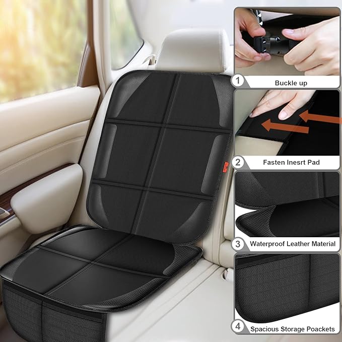 Car Seat Protector,Auto Car Seat Protectors Baby Carseat Waterproof Durable 600D Fabric for Child Baby Car Seat Mat Vehicle P