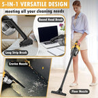 Cordless Vacuum Cleaner for Dewalt 20V Battery, 5 in 1 Handheld Electric Vacuum with Washable HEPA Filter，50CFM 100AW Cordles