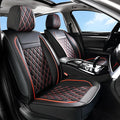 Huidasource Car Seat Covers for Front Seat, Car Seat Cushion Waterproof, Full-Cover Faux Leather Car Seat Cover Protector Uni