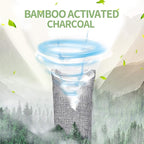 6 Pack Bamboo Charcoal Air Purifying Bag, Activated Charcoal Bags Odor Absorber, Moisture Absorber, Natural Car Air