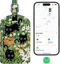Luggage Tags Built-in Anti-Loss Tracker, Luxury Leather Luggage Tags for Suitcase, Travel Bags, Backpacks, Travel Organizer f