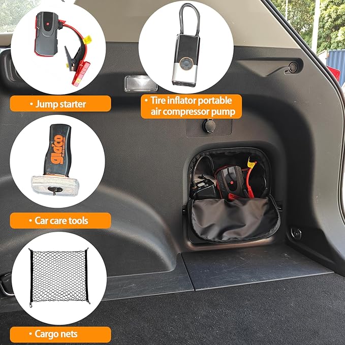 Trunk Upgrade, Trunk Organizer Pocket Bag, Trunk Cubby Storage bag,Cargo side pocket For Toyota Rav4 2025 2024 2023 2022