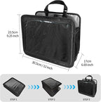 Car Seat Back Organizer Tablet Holder, Vehicle Front Seat, Personal Travel Storage Bag For Adults & Kids Car Accessories Interior & Travel Essentials(Black)