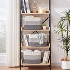 OIASKET Storage Baskets for Organizing, Woven Baskets for Shelves, Rectangle Decorative Organizer for Storage Clothes, Toy, B