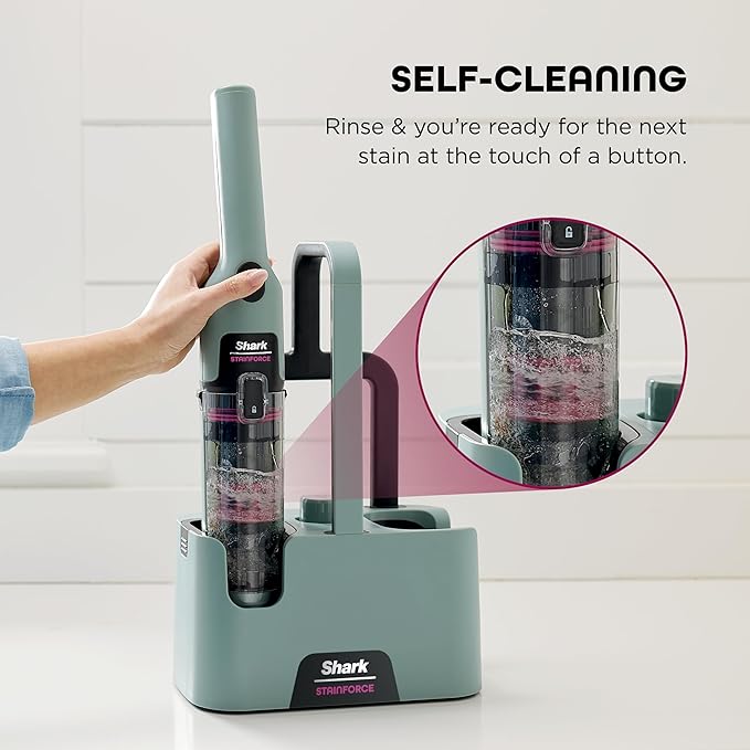 Shark StainForce Cordless Portable Spot, Stain, & Odor Remover System for Carpets, Area Rugs, Upholstery, Stairs, with Storag