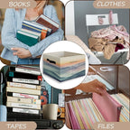 Religious Christian Foldable Storage Bins Box with Handles Decor, As for Me and My House We Will Serve the Lord Bible Verse C